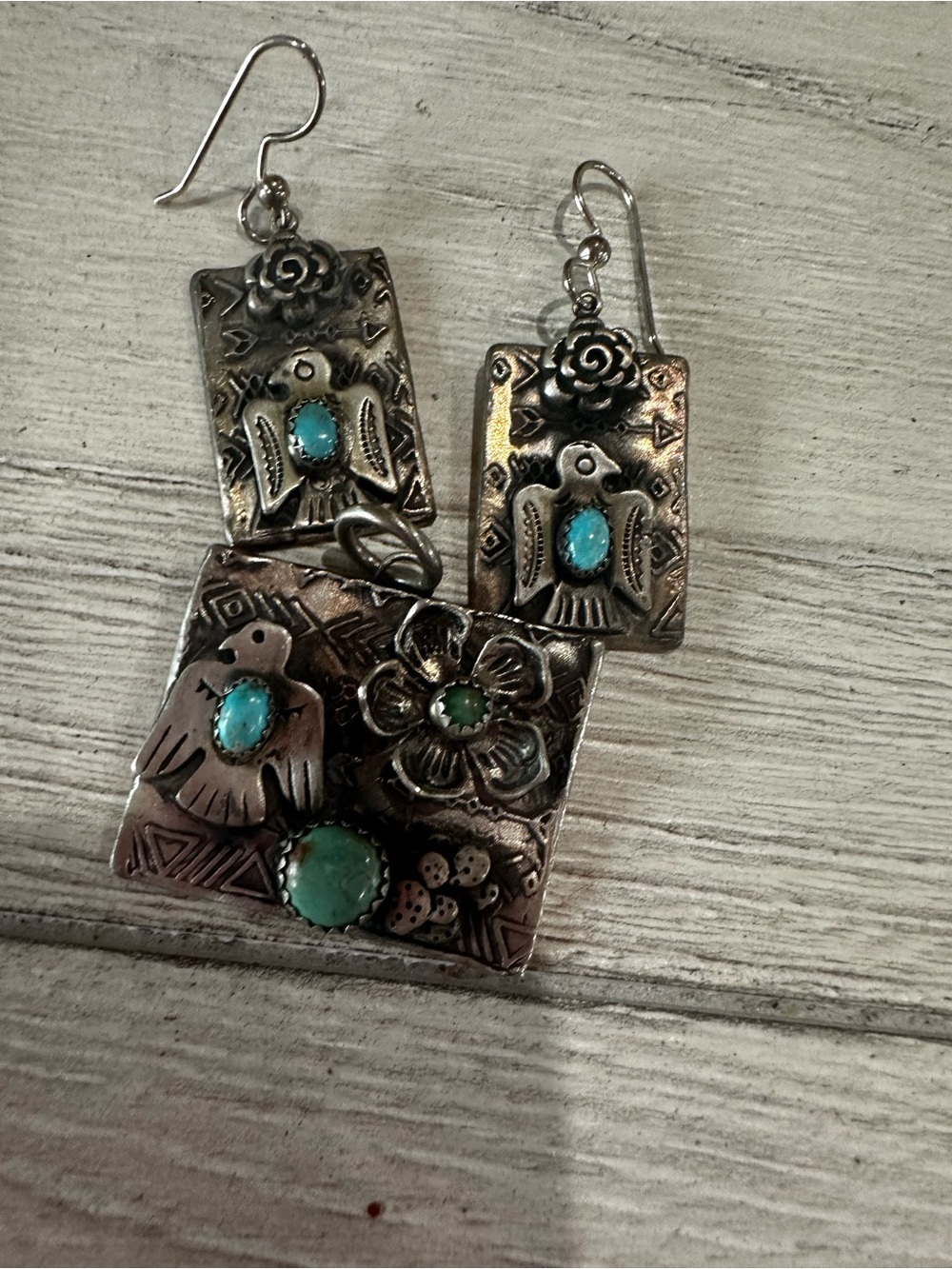 Pendant and earring set